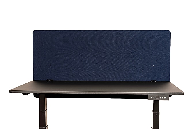 Luxor RECLAIM Acoustic Privacy Desk Panels, 48"W, Starlight Blue