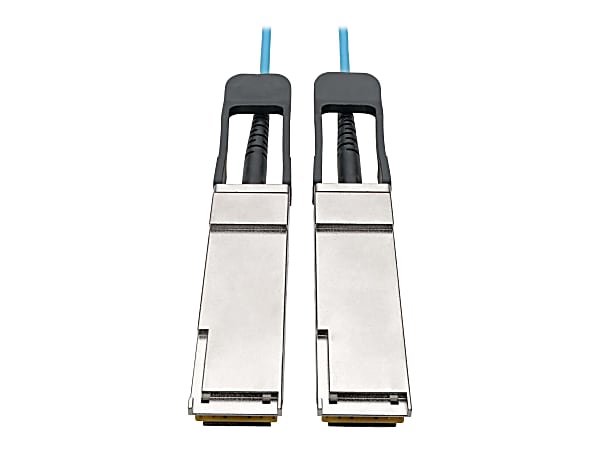 Tripp Lite QSFP+ to QSFP+ Active Optical Cable - 40Gb, AOC, M/M, Aqua, 15 m (49.2 ft.) - 49.20 ft Fiber Optic Network Cable for Switch, Server, Router, Network Device - - Aqua
