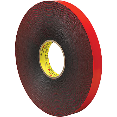 3M™ VHB™ 4611 Tape, 1.5" Core, 1" x 5 Yd., Gray/Red