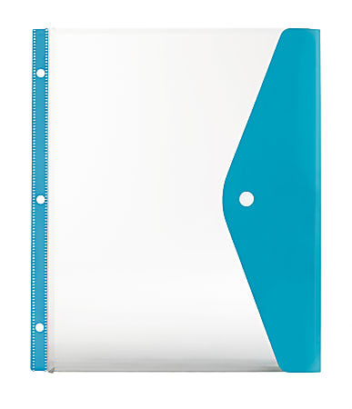 Office Depot® Brand Side-Load Binder Pocket, Letter Size, Blue