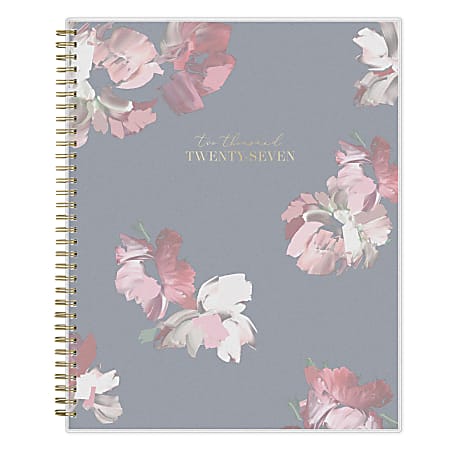 2027 Blue Sky Leah Weekly/Monthly Planning Calendar + Notes, 8.5x11, 0%, Frosted PP, Jan–Dec, RY27