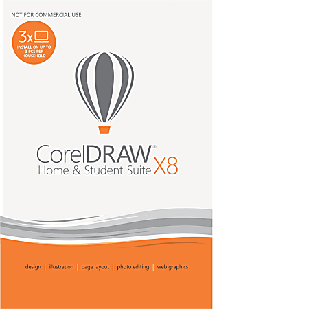 Corel® CorelDRAW® X8 Home & Student Graphic Design Suite, Download