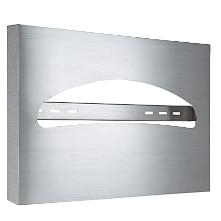 Alpine Stainless Steel Half-Fold Toilet Seat Cover Dispenser, Brushed Stainless