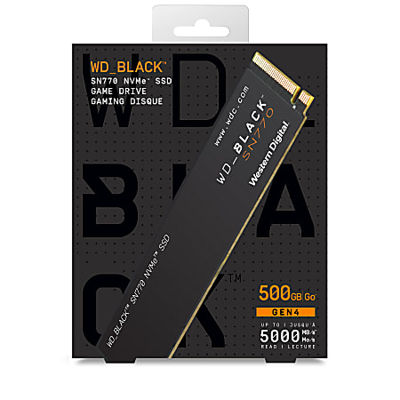 Western Digital BLACK™ SN770 NVMe™ SSD, 500GB, Black