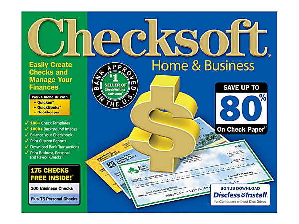 Avanquest Checksoft Home &amp; Business  License + 1 Year Maintenance  1 user  download  Win