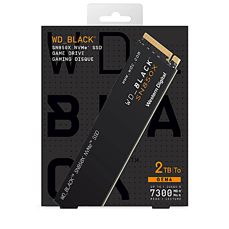 WD_BLACK SN850X NVMe SSD: 1TB, 2TB, 4TB capacity, up to 7.3GB/sec read