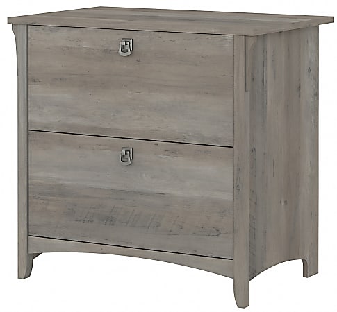 Bush® Furniture Salinas 2 Drawer Lateral File Cabinet, Driftwood Gray, Standard Delivery