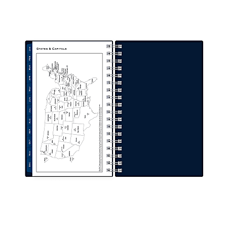 Russell+Hazel 2025 Navy Weekly Planner – Hardcover, Gold Foil, 5.89x8.33 Inches, January-December 2025 - View #4