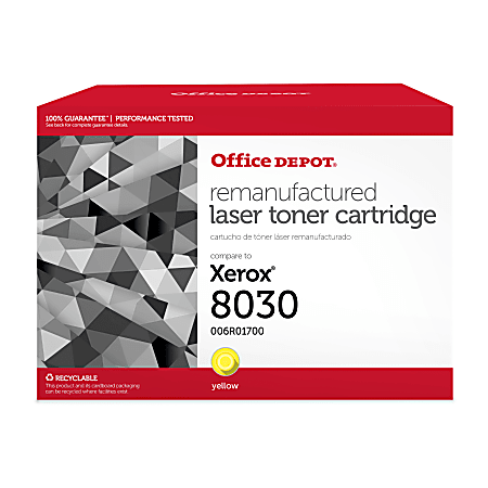 Office Depot® Brand Remanufactured Yellow Toner Cartridge Replacement For Xerox® C8030, ODC8030Y