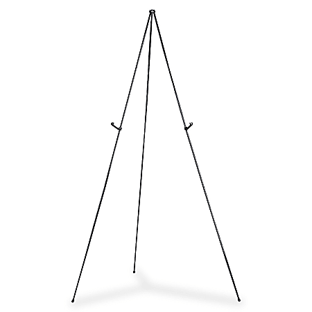 Quartet® Instant™ Full Size Instant Easel, 62.38" Maximum Height, Steel, Black