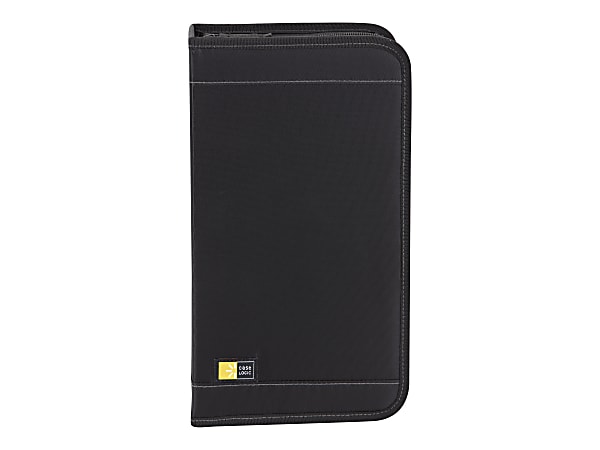 Case Logic® Nylon CD Wallet, 64 Capacity, Black