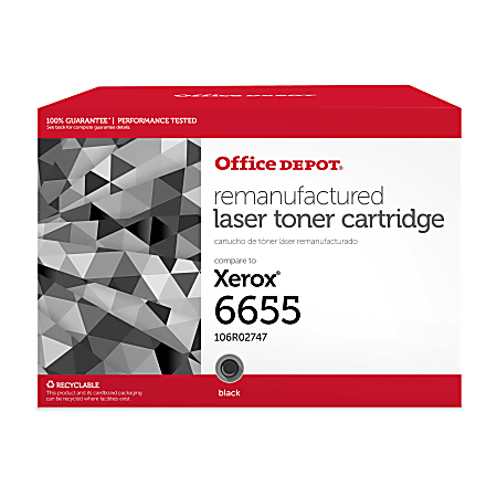 Office Depot® Brand Remanufactured Black Toner Cartridge Replacement For Xerox 6555, OD6555B