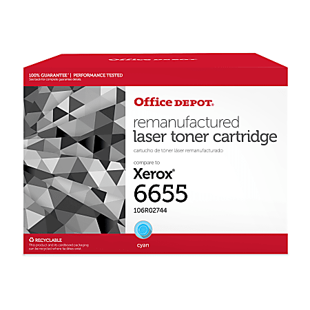 Office Depot® Brand Remanufactured Cyan Toner Cartridge