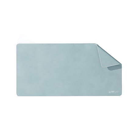 Mobile Pixels Desk Mat (Haze Blue) - Polyurethane Leather, Vinyl - Haze Blue
