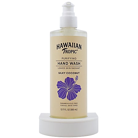 Hotel Emporium Hawaiian Tropic Hand Wash, Silky Coconut, 12.17 Oz, Case Of 40 Bottles