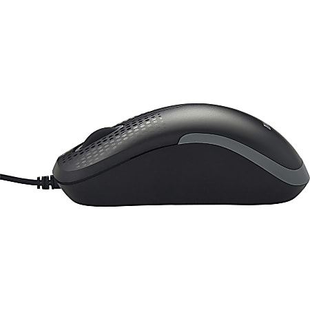 Verbatim Silent Corded Optical Mouse Black Optical Cable Black 1 Pack USB  Type A Scroll Wheel 3 Buttons - Office Depot