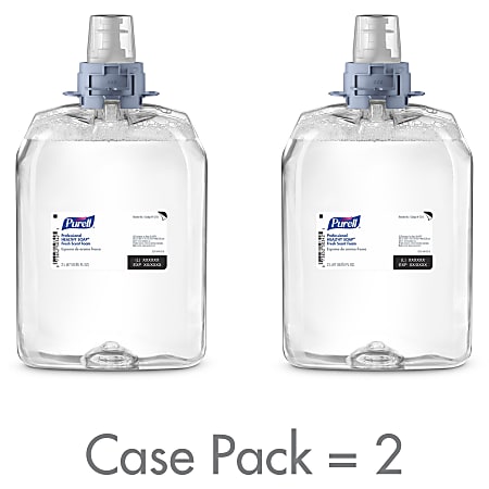 Purell® FMX-20 Healthy Soap Foam Hand Soap, Fresh Scent, 67.6 Oz, Carton Of 2 Bottles