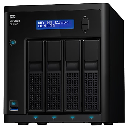 WD My Cloud Business Series DL4100, 0TB, 4-Bay Diskless NAS with Intel® processor