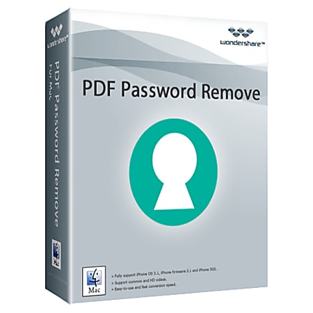 Wondershare PDF Password Remover For Mac®