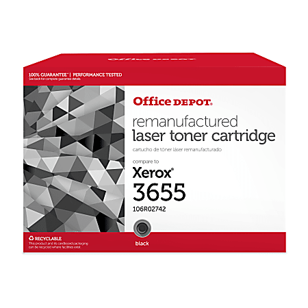 Office Depot® Remanufactured Black Extra-High Yield Metered Toner Cartridge Replacement For Xerox 3655, OD3655EHYM