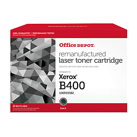 Office Depot® Brand Remanufactured High-Yield Black Toner Cartridge Replacement For Xerox® B400, ODB400HY