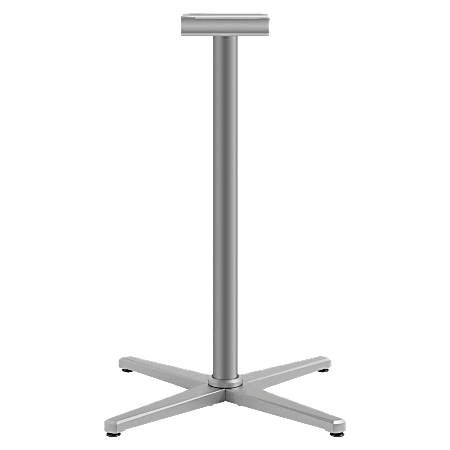 HON® Arrange Aluminum X-Base, 40"H x 32"W x 32"D, Satin Chrome