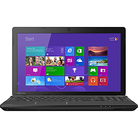 Toshiba Satellite C55D-B5203 15.6" LCD Notebook - AMD A-Series A8-6410 Quad-core (4 Core) 2 GHz - 4 GB DDR3L SDRAM - 1 TB HDD - Windows 8.1 64-bit - 1366 x 768 - TruBrite - Textured Resin in Jet Black