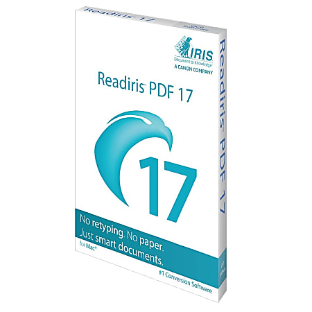 Readiris PDF 17, 1 License, OCR/PDF, For Mac®
