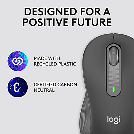 Logitech Signature M650 Right-Handed USB Receiver Wireless Mouse, Graphite  