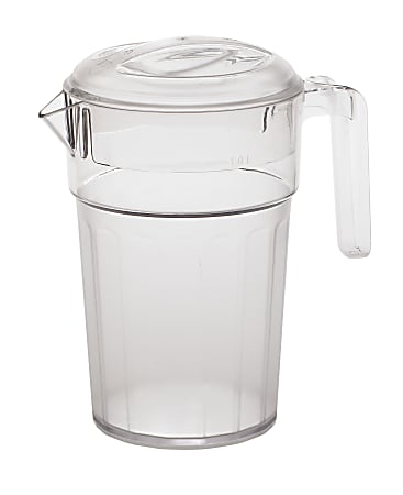 Winco Polycarbonate Clear Water Pitcher, 32 Ounce - 1 each