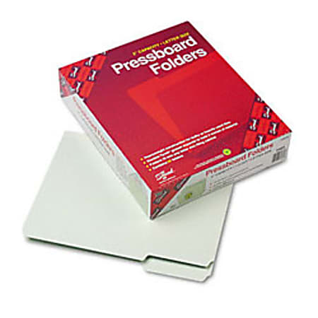 Smead® 1/3-Cut Pressboard Top-Tab Folders, Letter Size, 100%