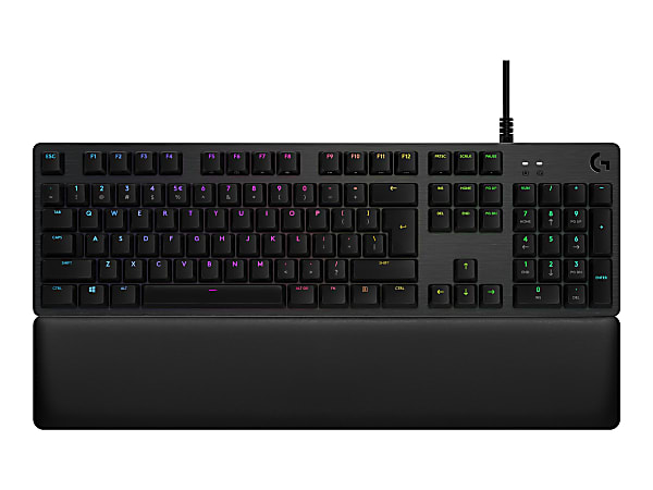 Logitech Gaming G513 - Keyboard - backlit - USB - key switch: GX Brown Tactile - carbon