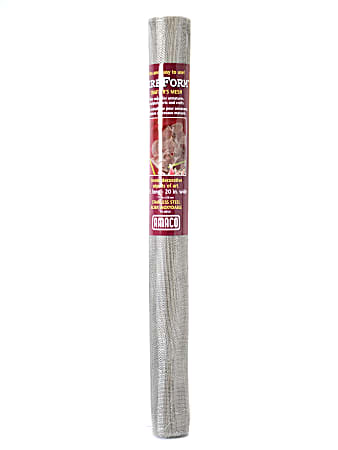 Amaco WireForm Metal Mesh, Stainless Steel, Expandable Crafter's Mesh, 16 Mesh, 5' x 20" Roll