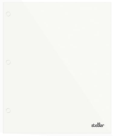 Office Depot® Brand Stellar Laminated 2-Pocket Paper Folder, Letter Size, White