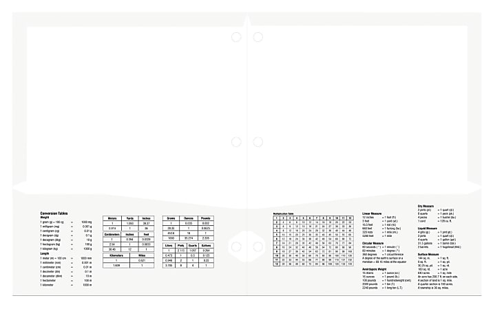 25-Pack White 2-Pocket Laminated Folders With 3-Hole Punch For School & Office