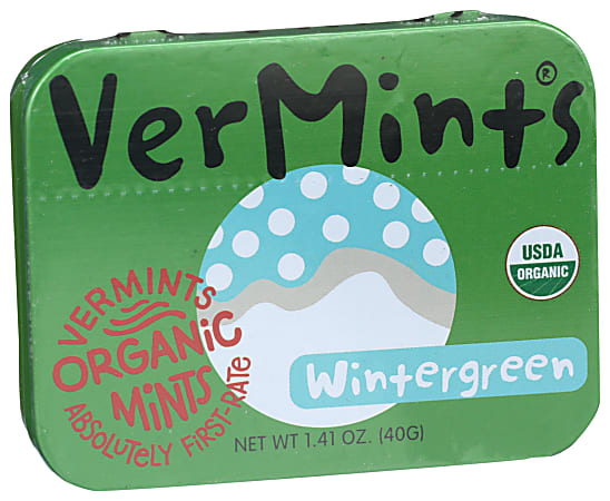 VerMints Organic Breath Mints, Wintermint, 1.41 Oz, Total Qty 6