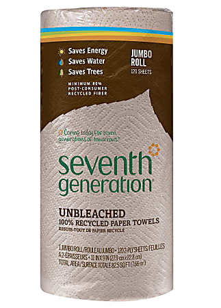 Seventh Generation™ 2-Ply Paper Towels, 100% Recycled, Brown,