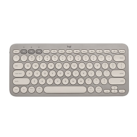 Logitech K380 Multi-Device Bluetooth Wireless Keyboard - Sand - Keyboard - Bluetooth - sand