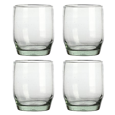 Cravings By Chrissy Teigen 4-Piece Glass Spanish Double Old Fashion Set, 8.2 Oz, Clear