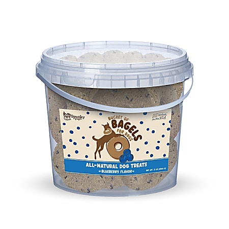 Spunky Pup Bucket of Bagels, Blueberry, 3 Lb