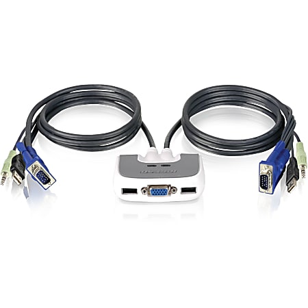 IOGear® GCS632U Compact 2-Port USB KVM Switch