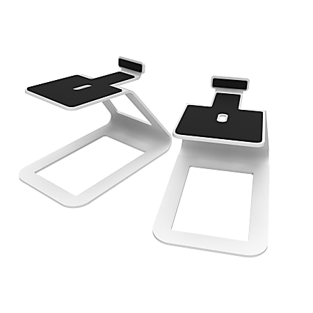 Kanto Desktop Speaker Stands SE4 - 9 lb Load Capacity - 5.60" Height - Desktop - Silicone, Steel - White