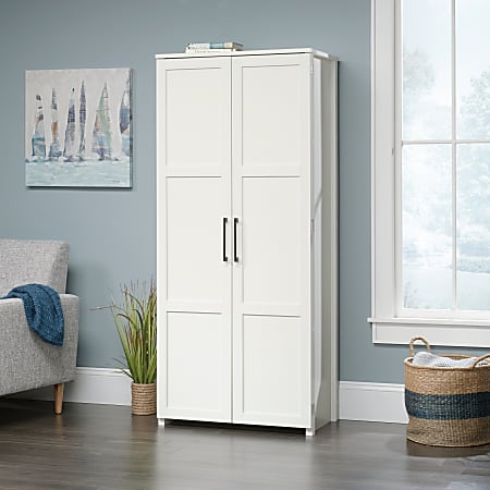 Sauder Homeplus Storage Cabinet 4 Fixed Shelves White - Office Depot