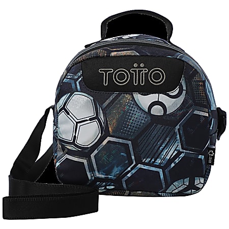 Totto Lunch Box, 8-11/16"H x 5-15/16"W x 7-1/2"D, Soccer, Total Qty 1