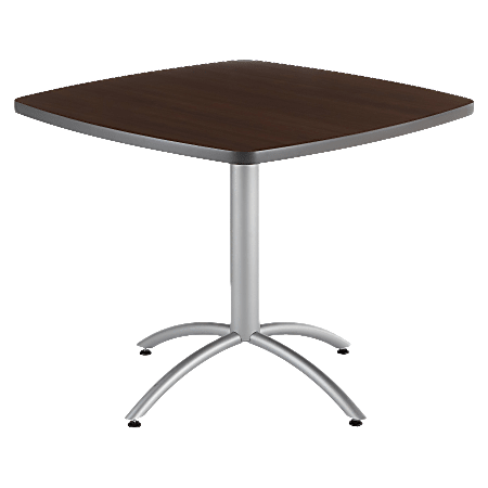 Iceberg CafeWorks Cafe Table, Square, 30"H x 36"W, Walnut