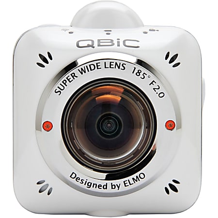 Elmo QBiC MS-1 Digital Camcorder - Full HD - White - 16:9 - 5 Megapixel Image - MP4, H.264 - Electronic (IS) - Speaker, Microphone - HDMI - USB - microSD - Memory Card - Wearable - Tripod Mount