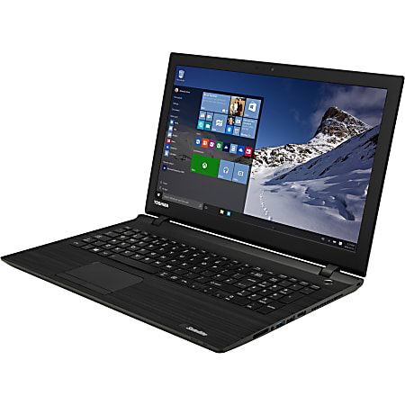 Toshiba Satellite C55-C5243 15.6" LCD Notebook - Intel Core i3 i3-4005U Dual-core (2 Core) 1.70 GHz - 4 GB DDR3L SDRAM - 750 GB HDD - Windows 10 Home 64-bit - 1366 x 768 - TruBrite - Textured Resin in Brushed Black