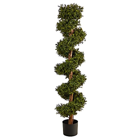 Nearly Natural Boxwood Spiral Topiary 5’H Artificial Tree