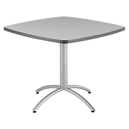 Iceberg CafeWorks Cafe Table, Square, 30"H x 36"W, Gray