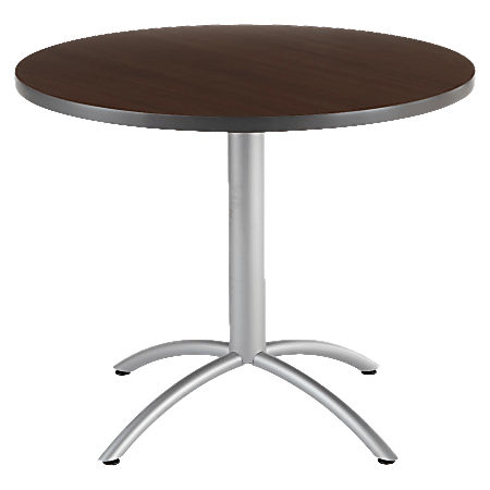 Iceberg CafeWorks Cafe Table, Round, 30"H x 36"W, Walnut